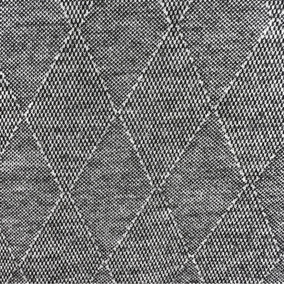 VINTAGE LARGE GEORGE GREY ARGYLE LONG SLEEVE POLO ACADEMIA STRETCH - Picture 8 of 11